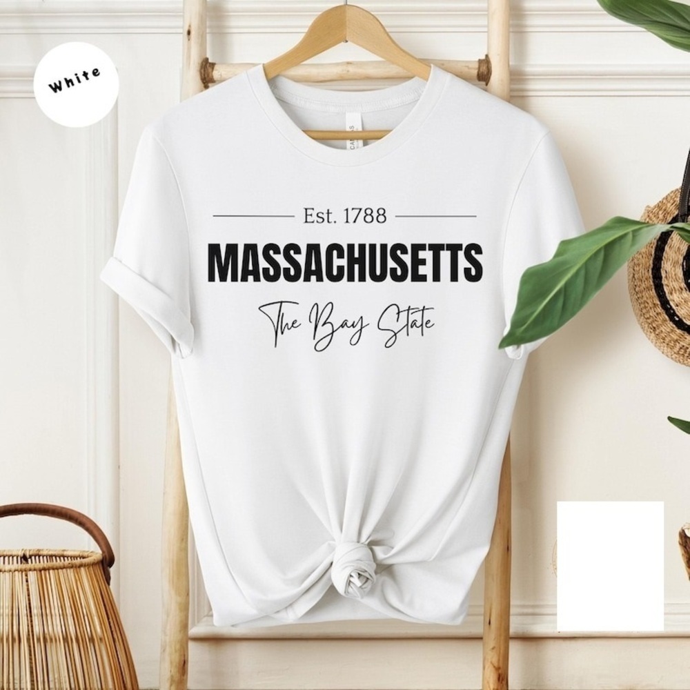 Massachusetts T-Shirt, Bay State Tee, Perfect Gift For State Pride